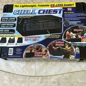 THE LIGHTWEIGHT,FOLDABLE ICE-LESS COOLER CHILL CHEST